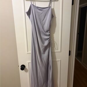 Lavender Silk Midi Dress